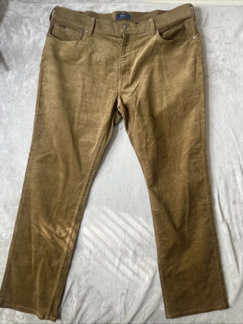Polo Ralph Lauren Varick Slim Straight men’s corduroy pants brown 40x32 - Picture 2 of 10
